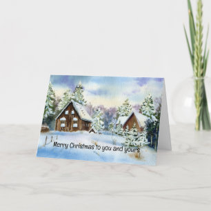 Frohe Weihnachten für Sie und Ihre Weihnachtskarte Dankeskarte