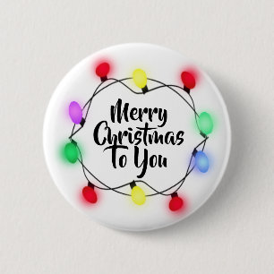 Frohe Weihnachten für Sie Weihnachten Leuchtturm U Button