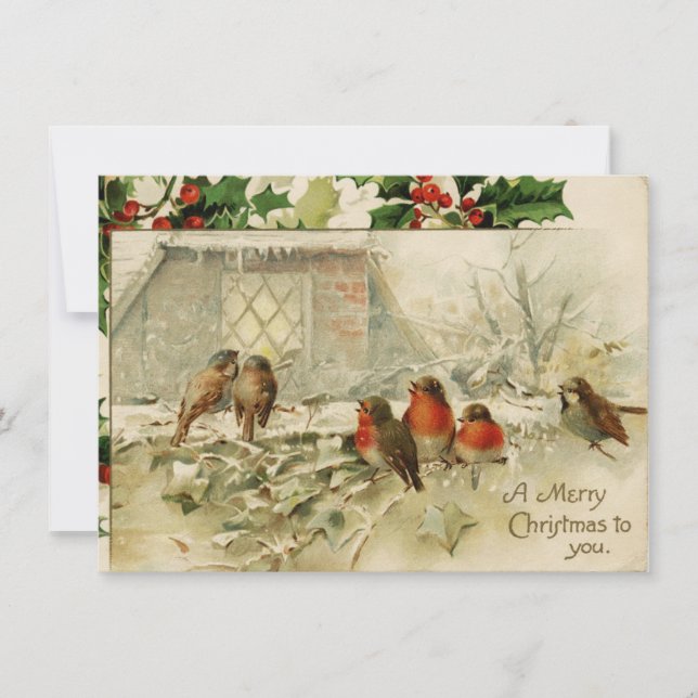 Frohe Weihnachten für Sie - Weihnachtskarte (Vorderseite)