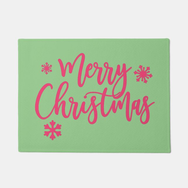 Frohe Weihnachten Fußmatte (Vorderseite)