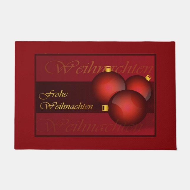 frohe weihnachten fußmatte (Vorderseite)