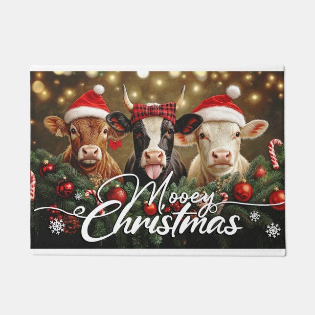 Frohe Weihnachten Fußmatte – Festlicher Willkommen (Vorderseite)