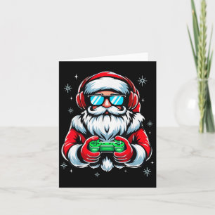 Frohe Weihnachten Gamer Jungen Männer Videospiel S Karte