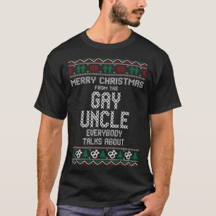 Frohe Weihnachten Gay Onkel Jeder spricht über Sw T-Shirt
