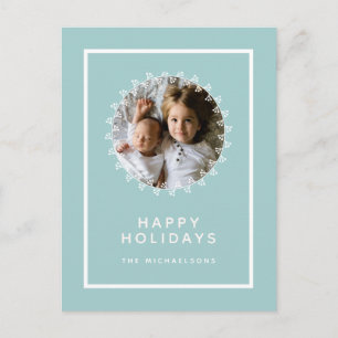 Frohe Weihnachten   Geben Sie Ihr Foto und Ihren N Postkarte