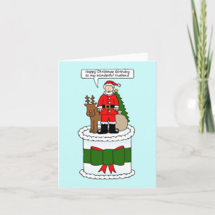 Frohe Weihnachten Geburtstag zu Ehemann Karte