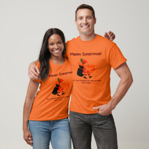 Frohe Weihnachten Gedruckte Wünsche-Tee Schön und T-Shirt
