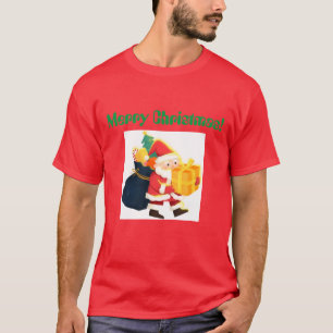 Frohe Weihnachten Gedruckter Wunsch Elegant Gutaus T-Shirt