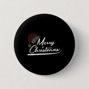 Frohe Weihnachten Gegenwart Weihnachtsmann Button