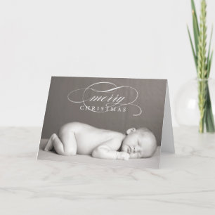 Frohe Weihnachten - geklappte Grußkarte