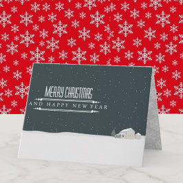 Frohe Weihnachten geklappte Grußkarte Karte