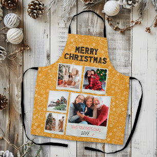 Frohe Weihnachten Gelbe Doodles 5 Foto Familien Ge Schürze
