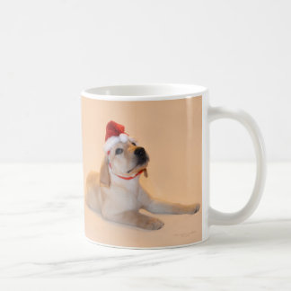 Frohe Weihnachten - gelber Labrador Kaffeetasse