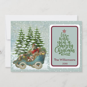 Frohe Weihnachten Gemütliche Vintage Weihnachtskar Karte