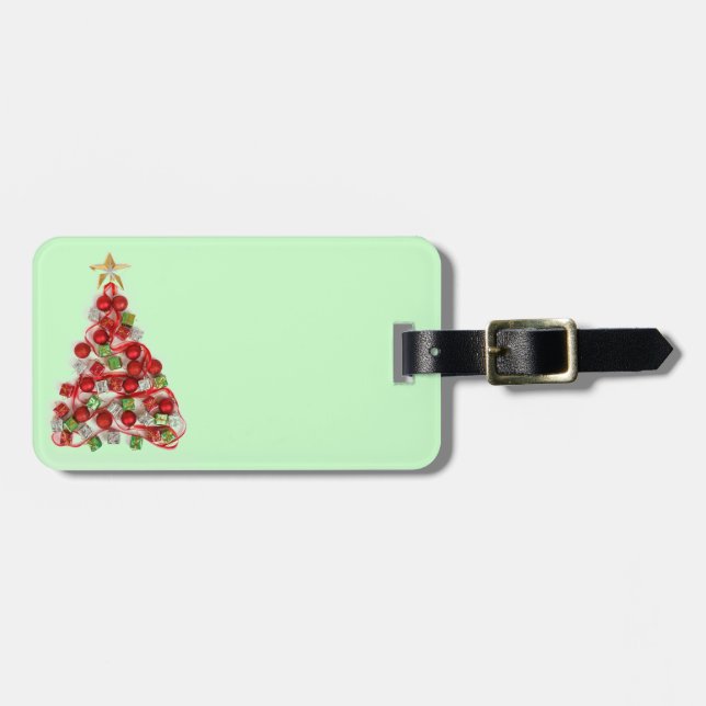 Frohe Weihnachten Gepäckanhänger (Vorderseite horizontal)