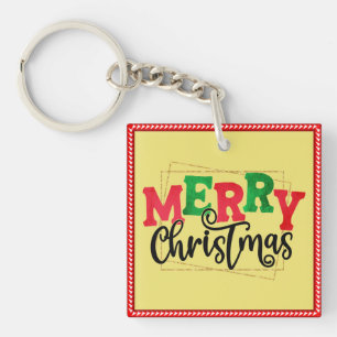 Frohe Weihnachten Gerahmt-80716 Schlüsselanhänger