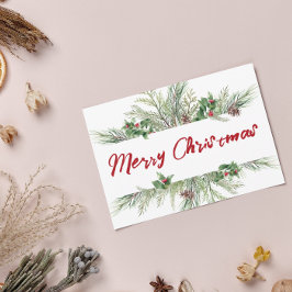 Frohe Weihnachten Gerahmt Winterwetter Gruß