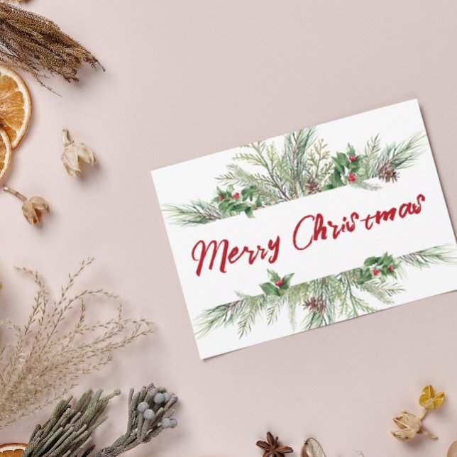 Frohe Weihnachten Gerahmt Winterwetter Gruß (Von Creator hochgeladen)