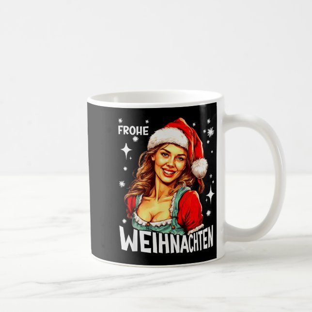 Frohe Weihnachten German Christmas  Kaffeetasse (Rechts)