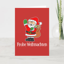 Frohe Weihnachten German Merry Christmas Santa
