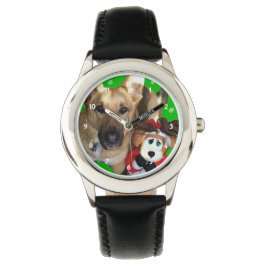Frohe Weihnachten German Shepherd Watch Armbanduhr
