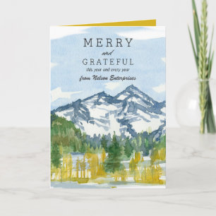 Frohe Weihnachten Geschäft Rocky Mountains Benutze Karte