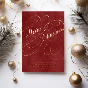 Frohe Weihnachten Geschäft Unternehmens- nicht-Fot Folien Feiertagskarte