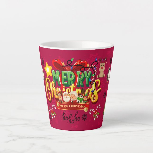 Frohe Weihnachten Geschenk Milchtasse (Vorderseite)
