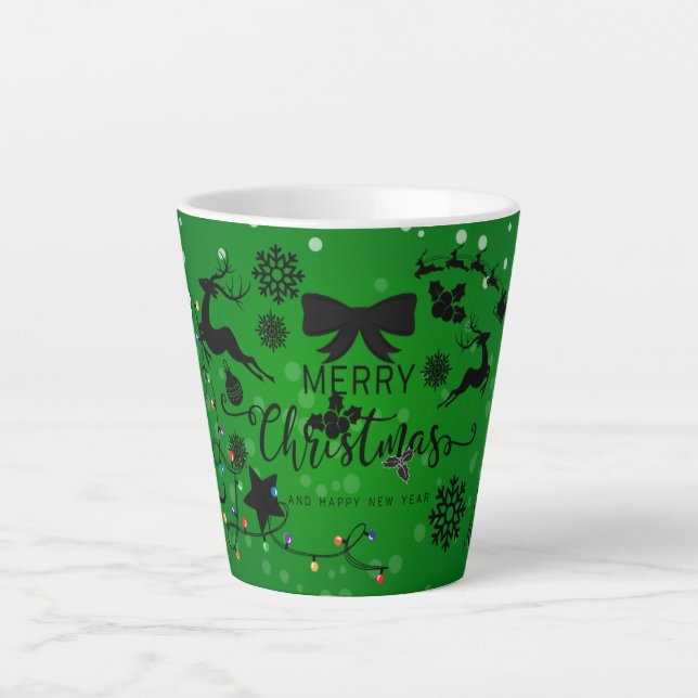 Frohe Weihnachten Geschenk Milchtasse (Vorderseite)