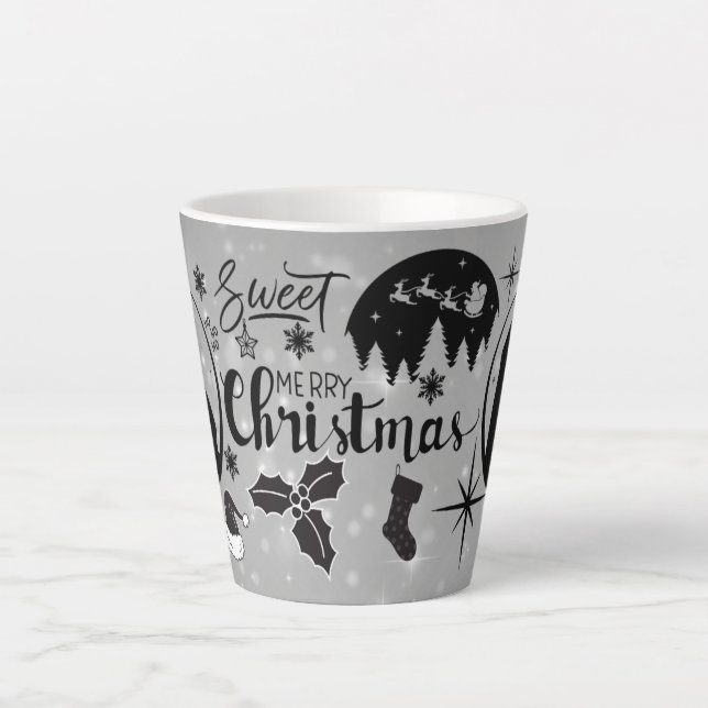 Frohe Weihnachten Geschenk Milchtasse (Vorderseite)