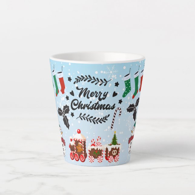Frohe Weihnachten Geschenk Milchtasse (Vorderseite)
