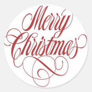 Frohe Weihnachten! Geschenk-Tag Custom Runder Aufkleber