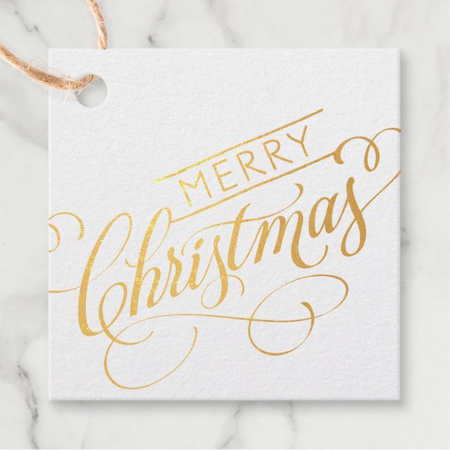 Frohe Weihnachten Geschenkanhänger (Vorderseite)