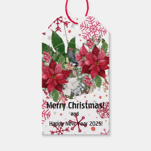 Frohe Weihnachten! Geschenkanhänger (Vorderseite)