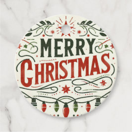 Frohe Weihnachten Geschenkanhänger