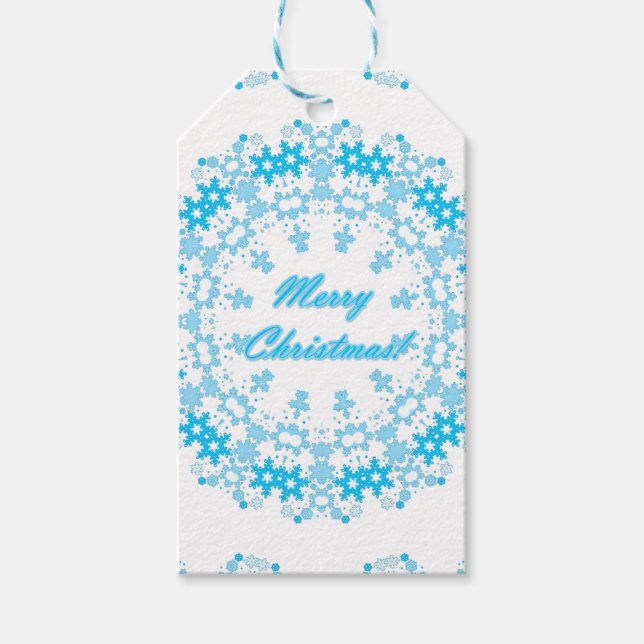 frohe Weihnachten Geschenkanhänger (Vorderseite)