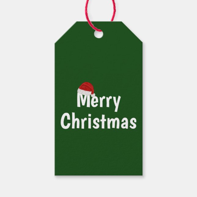 Frohe Weihnachten Geschenkanhänger (Vorderseite)