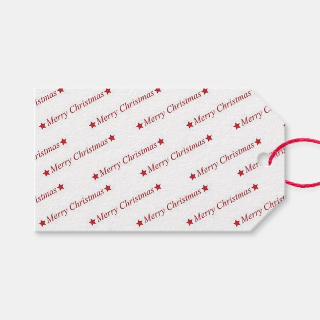 Frohe Weihnachten Geschenkanhänger (Vorderseite (Horizontal))