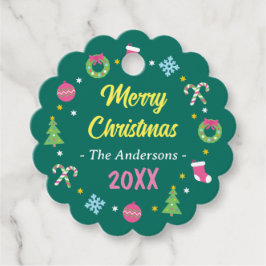 Frohe Weihnachten Geschenkanhänger