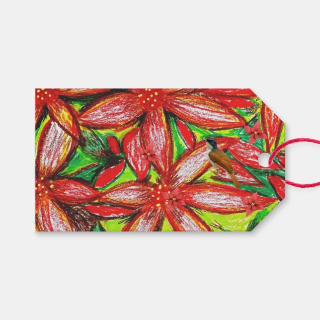 Frohe Weihnachten! Geschenkanhänger (Vorderseite (Horizontal))