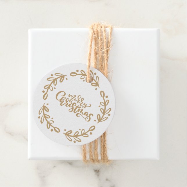 Frohe Weihnachten Geschenkanhänger (Beispiel)