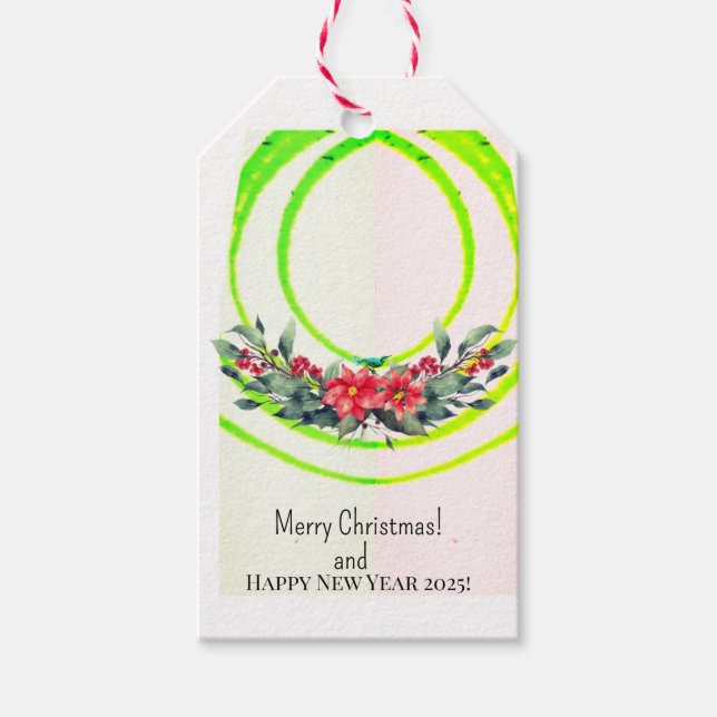 Frohe Weihnachten! Geschenkanhänger (Vorderseite)