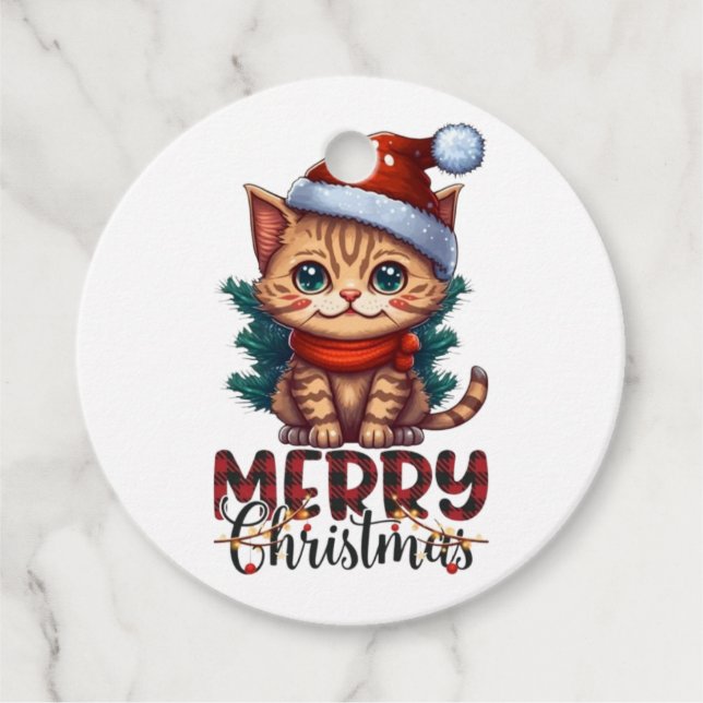 Frohe Weihnachten Geschenkanhänger (Vorderseite)
