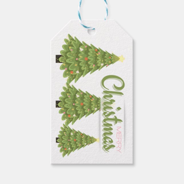 Frohe Weihnachten Geschenkanhänger (Vorderseite)