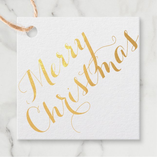 Frohe Weihnachten Geschenkanhänger (Vorderseite)