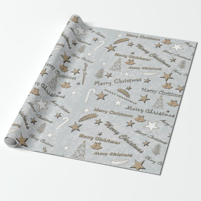 Frohe Weihnachten Geschenkpapier (Ungerollt)
