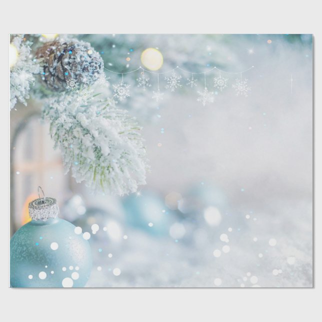 Frohe Weihnachten Geschenkpapier (Flach)