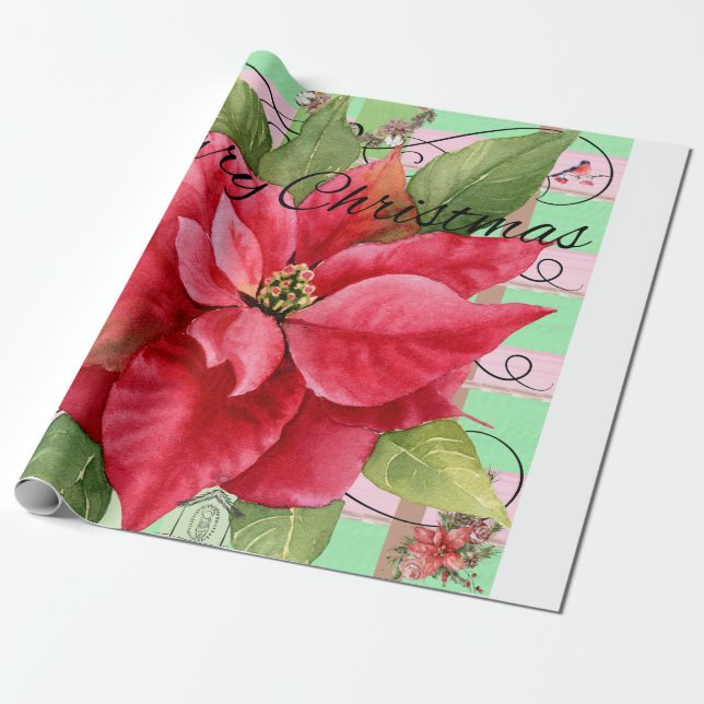 Frohe Weihnachten Geschenkpapier (Ungerollt)