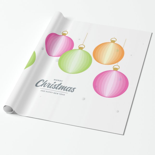 Frohe Weihnachten Geschenkpapier (Ungerollt)