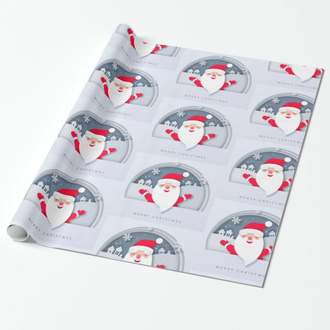 Frohe Weihnachten Geschenkpapier (Ungerollt)
